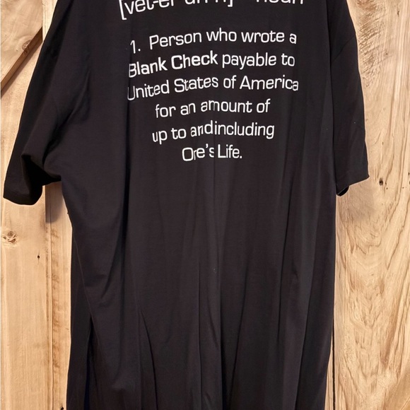 Grunt Style Black Veteran Short Sleeve Tshirt NWT - Picture 3 of 3